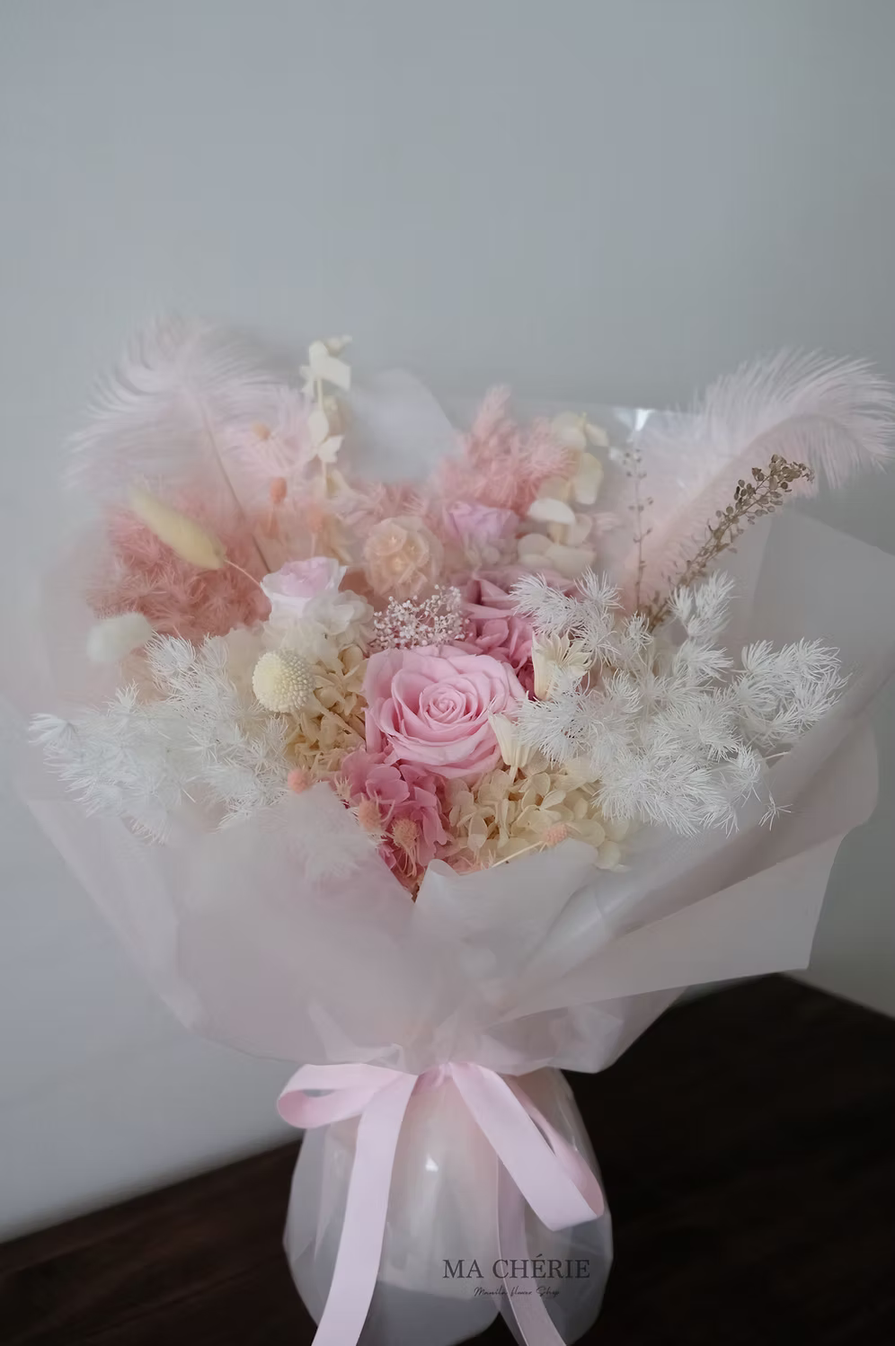 Preserved Rose & Hydrangea Bouquet
