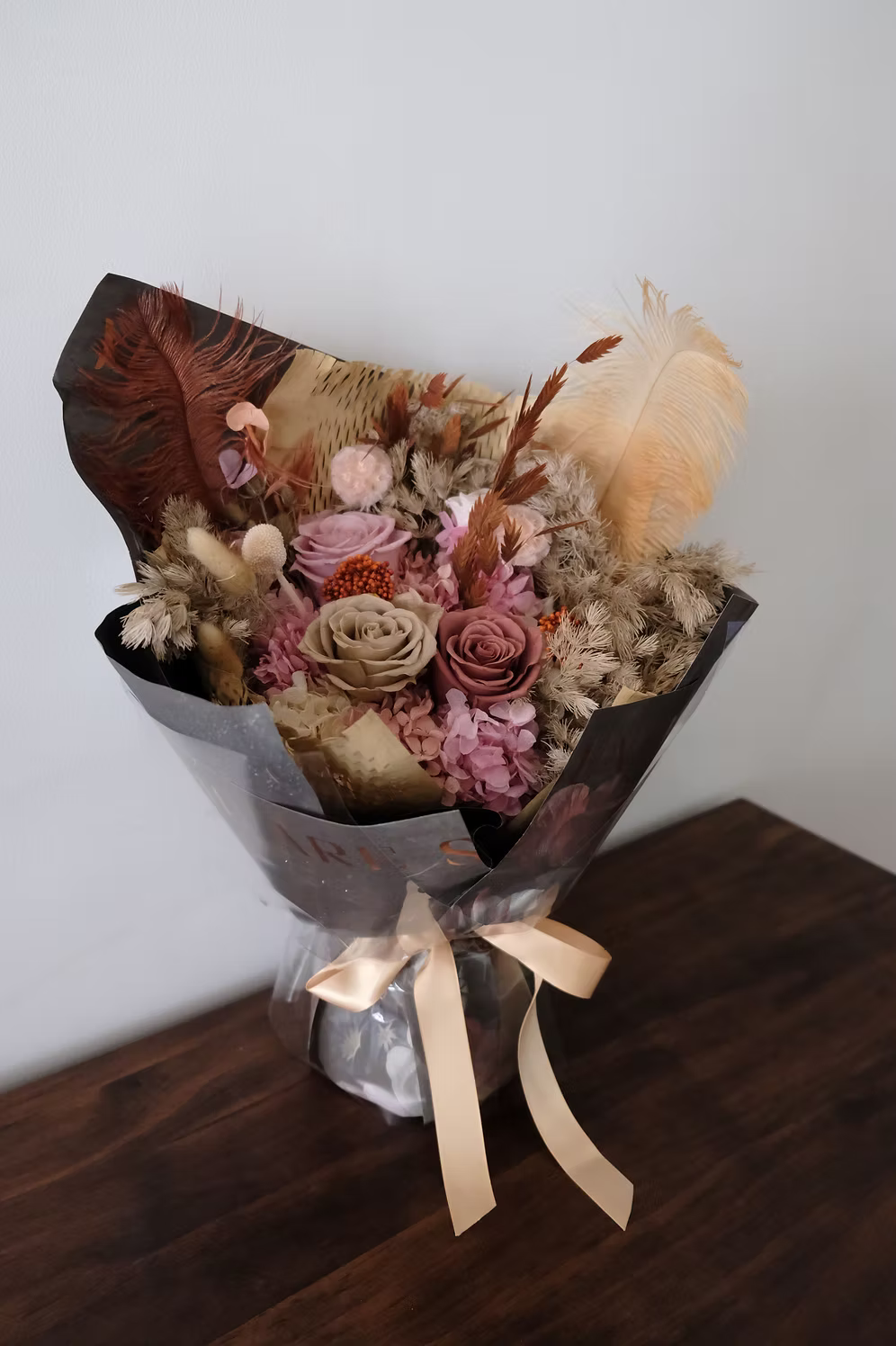 Preserved Rose & Hydrangea Bouquet