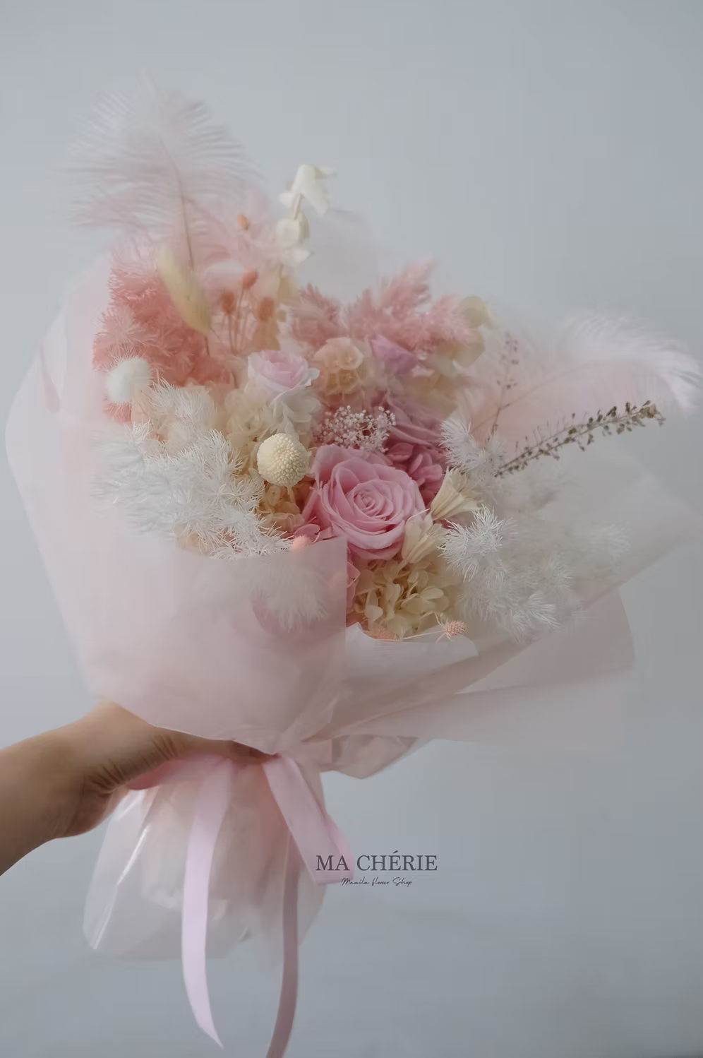 Preserved Rose & Hydrangea Bouquet
