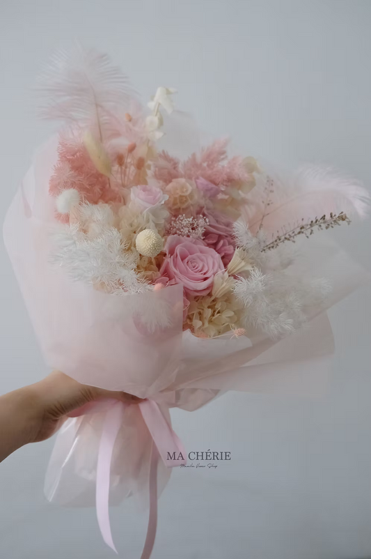 Preserved Rose & Hydrangea Bouquet